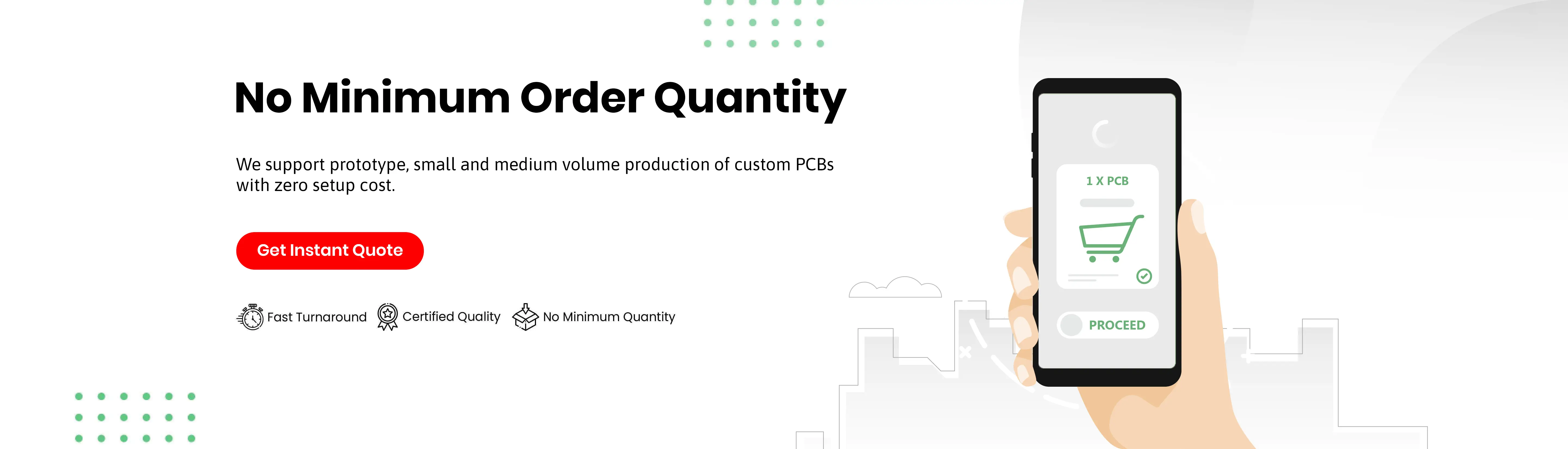 Order custom PCB online – Fast turnaround, no minimum order quantity, certified quality for custom printed circuit boards